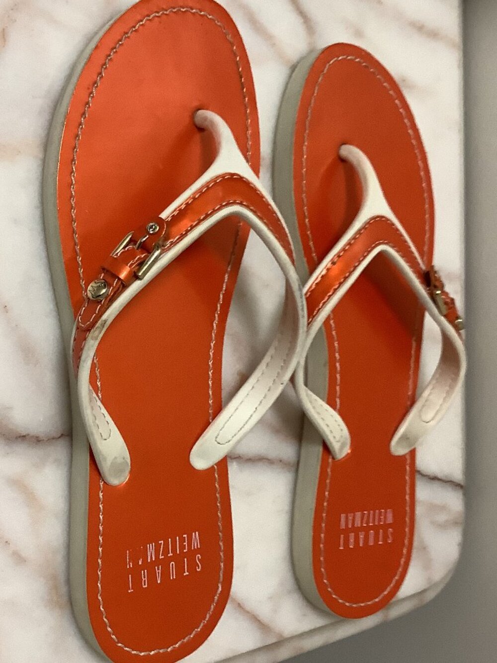 Stuart Weitzman Thong Flip Flop Sandals